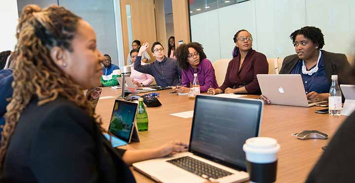 People meeting around a conference table
